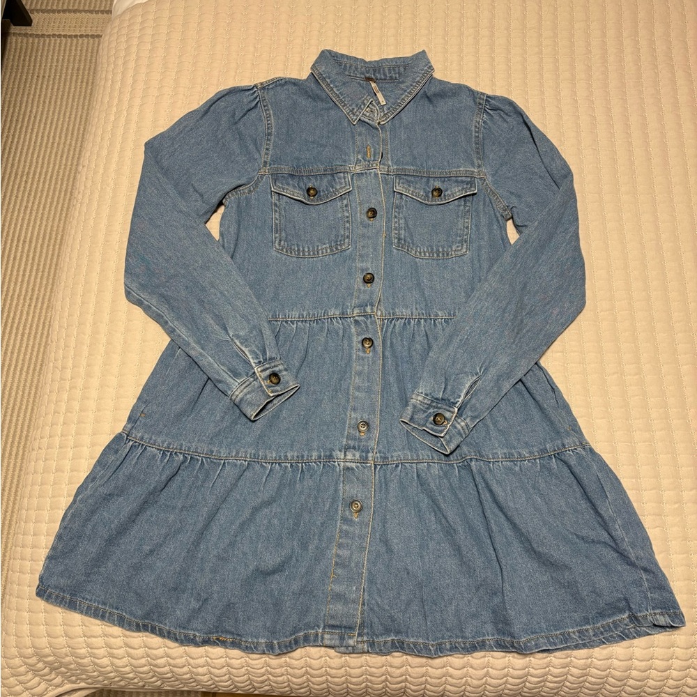 Free People Nicole Long Sleeve Collared Shirt Dress - Picture 4 of 6